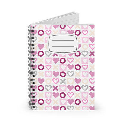 Cute Heart-Themed Spiral Notebook - Perfect for Journaling, Note-taking, Gifts, Valentine's Day, Student Supplies