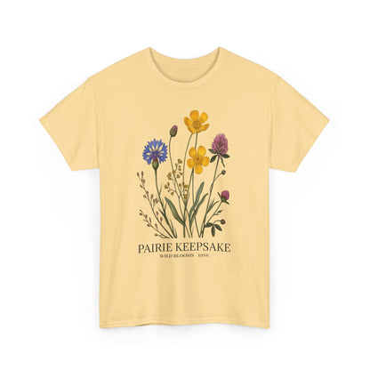 Floral Keepsake Tee, Unisex T-Shirt, Nature Lover Gift, Floral Print Apparel, Casual Wear, Botanical Tee