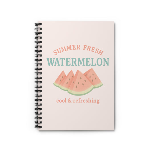Summer Fresh Watermelon Spiral Notebook - Perfect for Notes & Summer Vibes