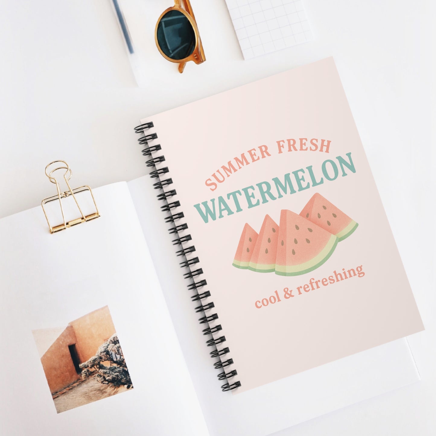 Summer Fresh Watermelon Spiral Notebook - Perfect for Notes & Summer Vibes