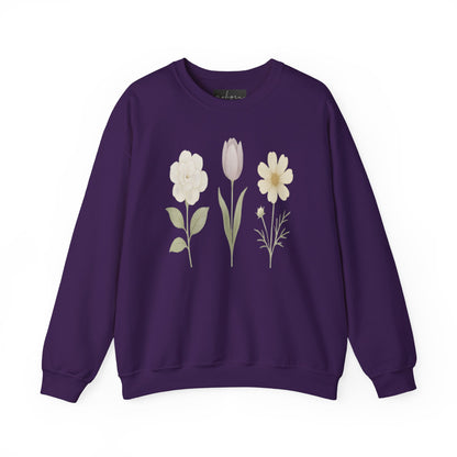 Floral Design Unisex Crewneck Sweatshirt - Cozy, Spring Vibes, Perfect Gift for Nature Lovers, Ideal for Casual Outings, Mother's Day, [...]