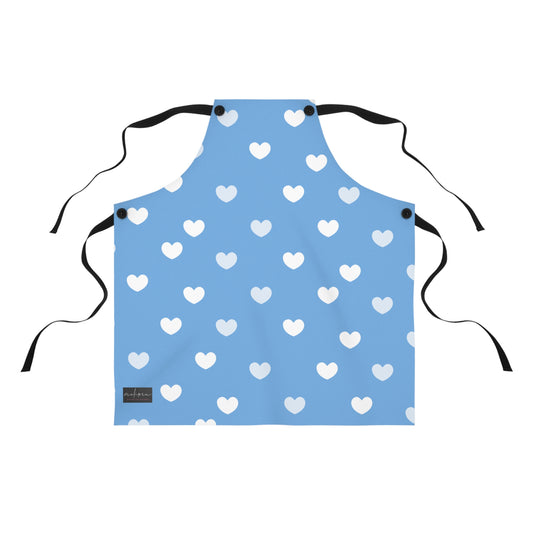 Heart Pattern Yellow Apron | Cute Baking Gift for Home Cooks | Perfect for Mother's Day & Birthdays