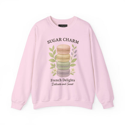 سويت شيرت ماكارون من Sugar Charm - رقبة دائرية من Heavy Blend™