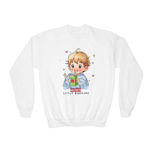 "Mom's Little Sidekick" Crewneck Sweatshirt - Cozy & Fun for Kids - Perfect Gift for Birthdays & Special Occasions