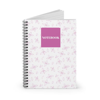 Floral Spiral Notebook - Ruled Line for Notes & Journaling