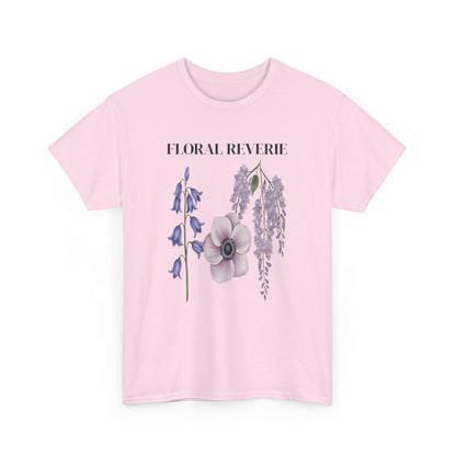 Floral Reverie Unisex Cotton Tee, Floral T-Shirt, Casual Wear, Nature Shirt, Gift for Her, Spring Style