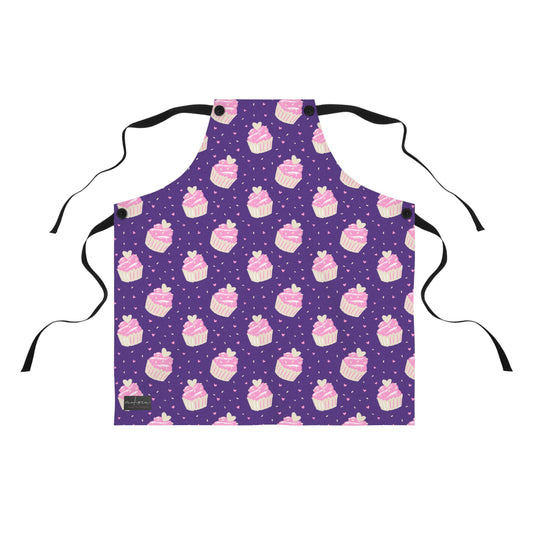 Cute Cupcake Pattern Apron - Perfect for Bakers & Gift Giving