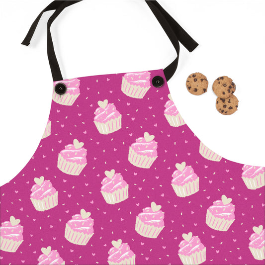 Cute Cupcake Pattern Apron - Perfect for Bakers & Gift Giving