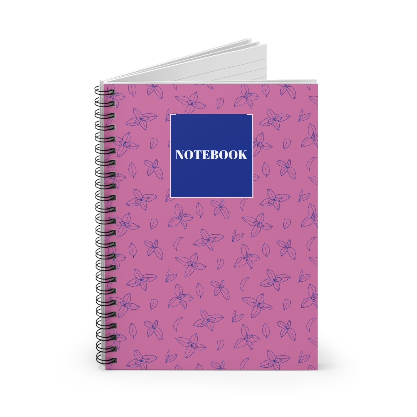 Floral Spiral Notebook - Ruled Line for Notes & Journaling