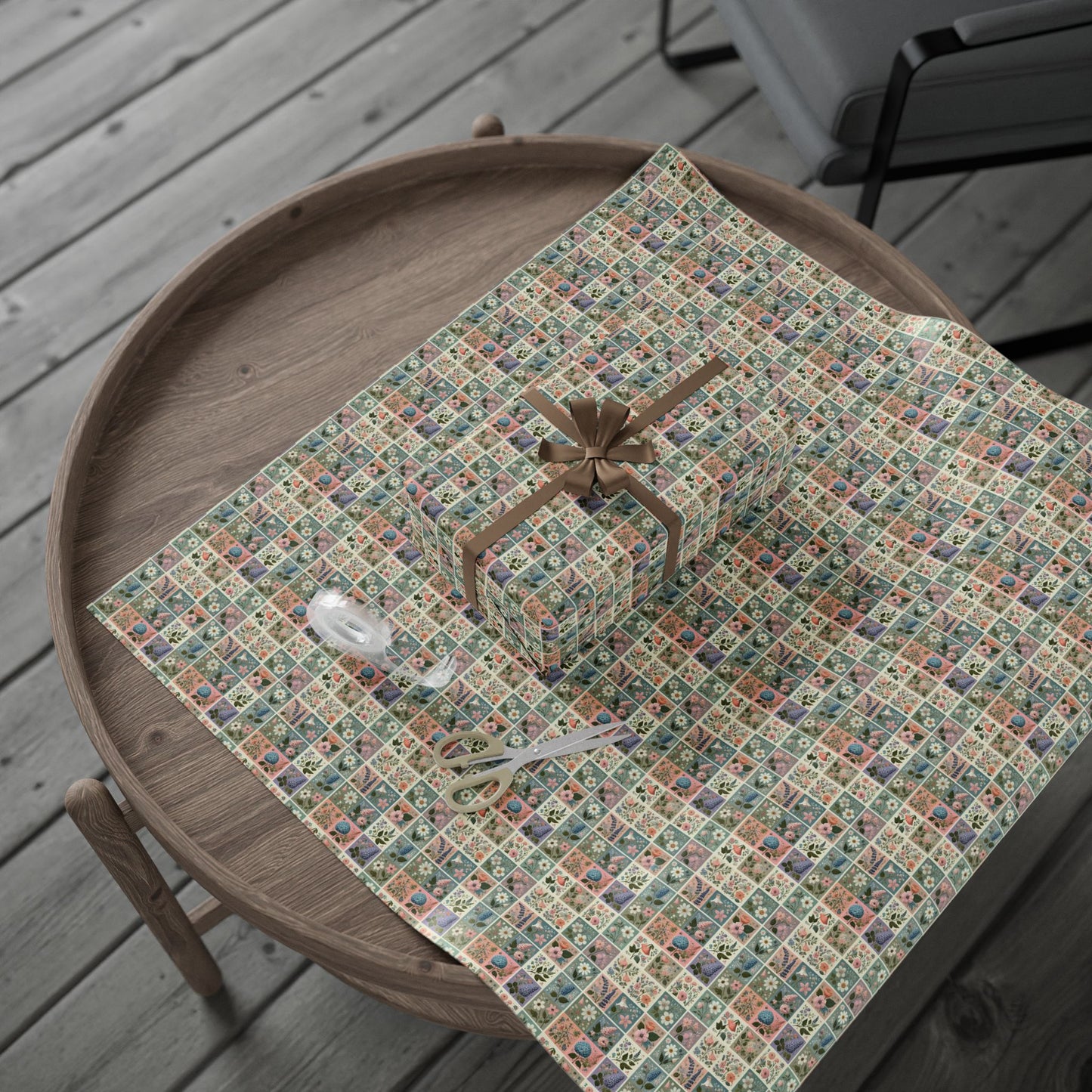 Charming Floral Wrapping Paper, Gift Wrap for Special Occasions, Birthday, Wedding, Holiday, Eco-Friendly Gift Wrapping