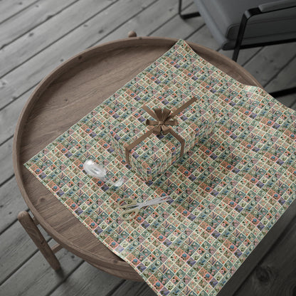 Charming Floral Wrapping Paper, Gift Wrap for Special Occasions, Birthday, Wedding, Holiday, Eco-Friendly Gift Wrapping