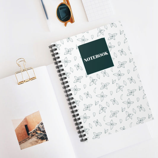 Floral Spiral Notebook - Ruled Line for Notes & Journaling